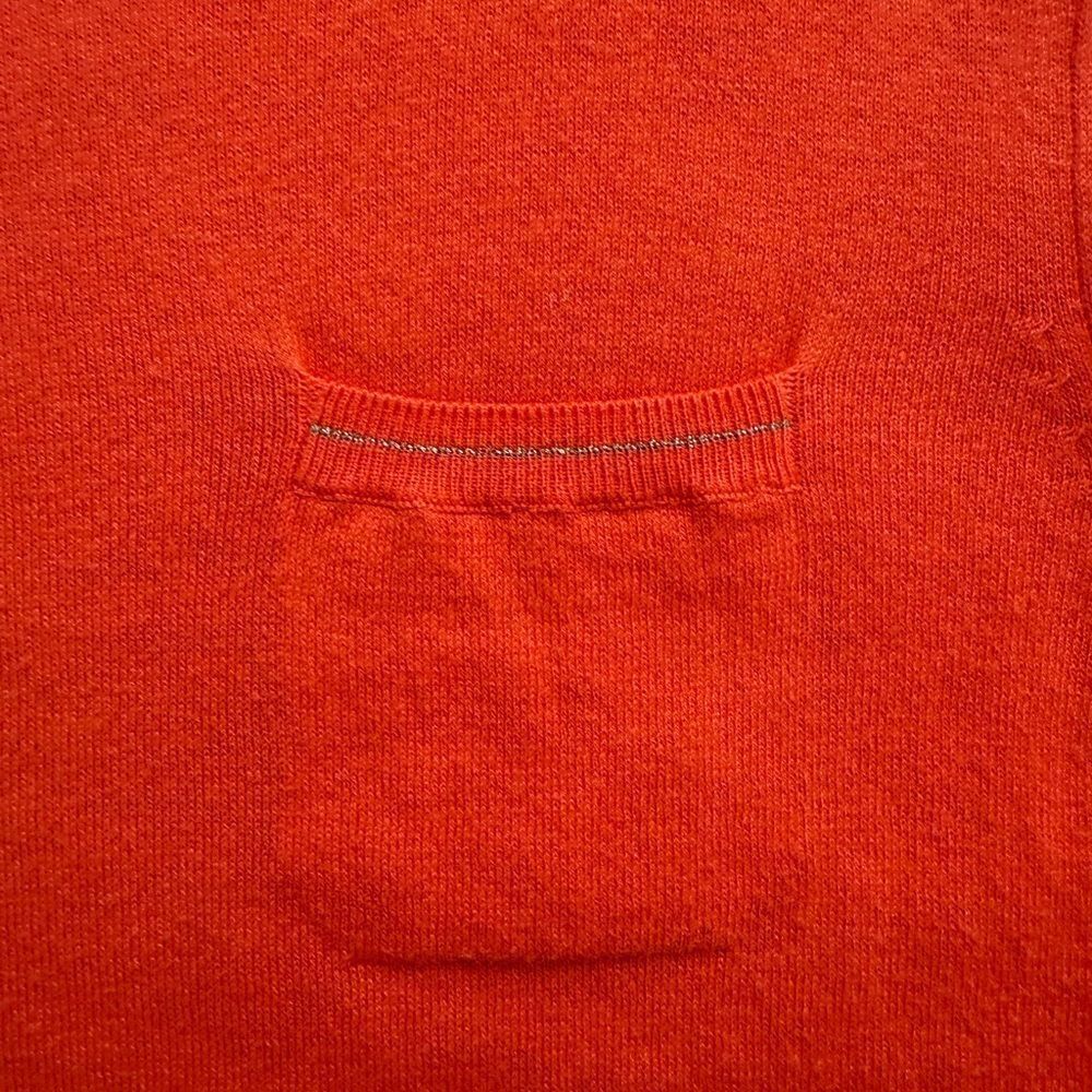 Saks Fifth Avenue Orange Sweater Shitt - Picture 3 of 3